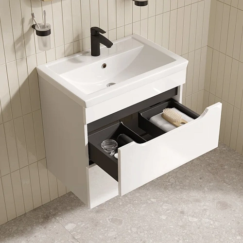 Тумба с раковиной IDDIS Ray RAY60W0i95K подвесная, 60 см, белый Тумба с раковиной IDDIS Ray RAY60W0i95K подвесная, 60 см, белый