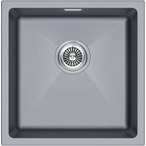Кухонная мойка Paulmark LUMI 45UNI LU45-GRM, серый металлик, 455х460 Кухонная мойка Paulmark LUMI 45UNI LU45-GRM, серый металлик, 455х460