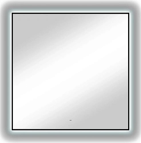 Зеркало DIWO Элиста 100x100 черное, с подсветкой сенсорной, квадратное, в скандинавском стиле 543842 Зеркало DIWO Элиста 100x100 черное, с подсветкой сенсорной, квадратное, в скандинавском стиле 543842