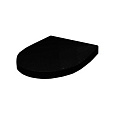 Детальная картинка товара «крышка-сиденье roca victoria nord soft close black edition zru9302627 с микролифтом, петли хром»