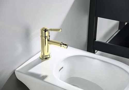 Смеситель для биде Aquatek КЛАССИК AQ1518PG золото полированное Смеситель для биде Aquatek КЛАССИК AQ1518PG золото полированное