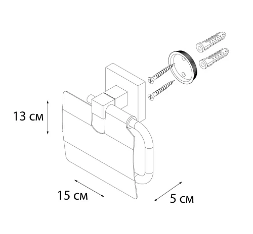 Держатель туалетной бумаги Fixsen Metra FX-11110 Держатель туалетной бумаги Fixsen Metra FX-11110