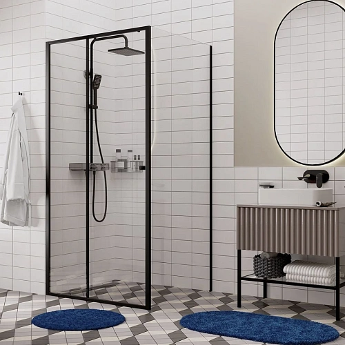 Душевой уголок WasserKRAFT Dill 61S19 черный Душевой уголок WasserKRAFT Dill 61S19 черный