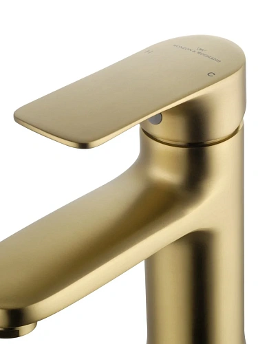 Смеситель для раковины Wonzon & Woghand брашированное золото (WW-XH-011-BG) Смеситель для раковины Wonzon & Woghand брашированное золото (WW-XH-011-BG)