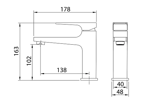 Смеситель для раковины GROSSMAN Classic 510.K35.04.100 хром глянцевый Смеситель для раковины GROSSMAN Classic 510.K35.04.100 хром глянцевый