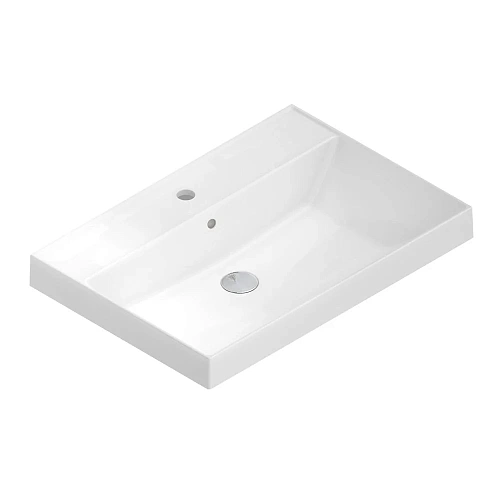 Раковина Kerama Marazzi CUBO подвесная/мебельная 70, белая глянцевая CU.wb.70 Раковина Kerama Marazzi CUBO подвесная/мебельная 70, белая глянцевая CU.wb.70