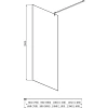 Душевая перегородка Aquatek AQ WIW 14020BL 1400x2000 профиль черный, стекло прозрачное Душевая перегородка Aquatek AQ WIW 14020BL 1400x2000 профиль черный, стекло прозрачное