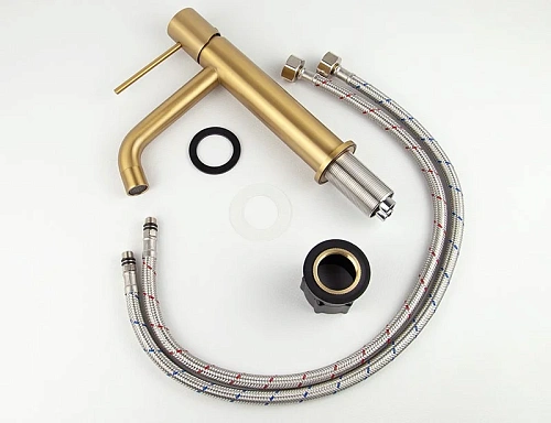 Смеситель для раковины Kaiser Vita 43211-3 Шлифованное золото Смеситель для раковины Kaiser Vita 43211-3 Шлифованное золото