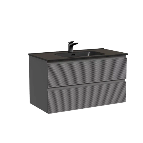 Тумба под раковину Sancos Folk FL90GS 890х445х500 Grey soft, подвесная Тумба под раковину Sancos Folk FL90GS 890х445х500 Grey soft, подвесная