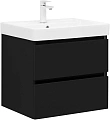 Тумба под раковину Aquanet Вега 2.0 60 черный 00337953 подвесная Тумба под раковину Aquanet Вега 2.0 60 черный 00337953 подвесная