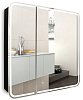 Картинка анонса товара «зеркальный шкаф silver mirrors 805x800 alliance - black (led-00002611)»