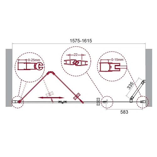Душевая дверь BelBagno ALBANO-BS-13-60+100-C-Cr Душевая дверь BelBagno ALBANO-BS-13-60+100-C-Cr