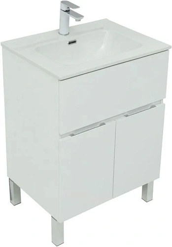 Тумба под раковину Aquanet Алвита New 60 1 ящик, 2 дверцы, белый матовый 00277546 Тумба под раковину Aquanet Алвита New 60 1 ящик, 2 дверцы, белый матовый 00277546