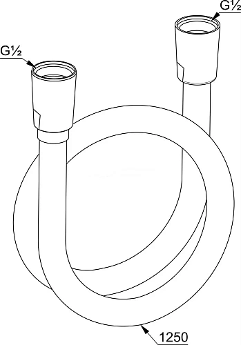 Душевой шланг Kludi SUPARAFLEX 1250 мм 6107105-00 Душевой шланг Kludi SUPARAFLEX 1250 мм 6107105-00