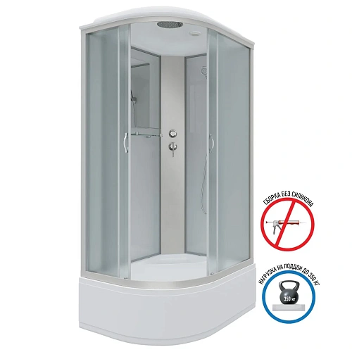 Душевая кабина Niagara Classic NG-2310-14R (1200х800х2150) высокий поддон (40см) стекло матовое тонированное 23101424R Душевая кабина Niagara Classic NG-2310-14R (1200х800х2150) высокий поддон (40см) стекло матовое тонированное 23101424R