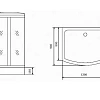 Душевая кабина Timo Comfort T-8815 Clean Glass 120x90x220 c турецкой баней хамам и стульчиком Душевая кабина Timo Comfort T-8815 Clean Glass 120x90x220 c турецкой баней хамам и стульчиком