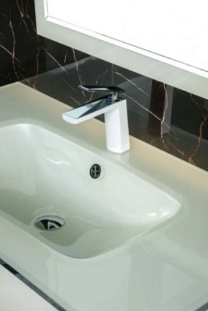 Столешница Boheme Lucido стекло 80см белая 852-080-WH Столешница Boheme Lucido стекло 80см белая 852-080-WH