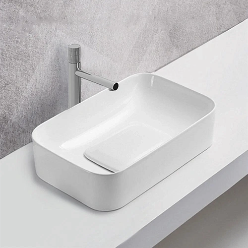 Раковина Vincea VBS-50450, 505x380x150 керамическая, накладная, цвет белый Раковина Vincea VBS-50450, 505x380x150 керамическая, накладная, цвет белый