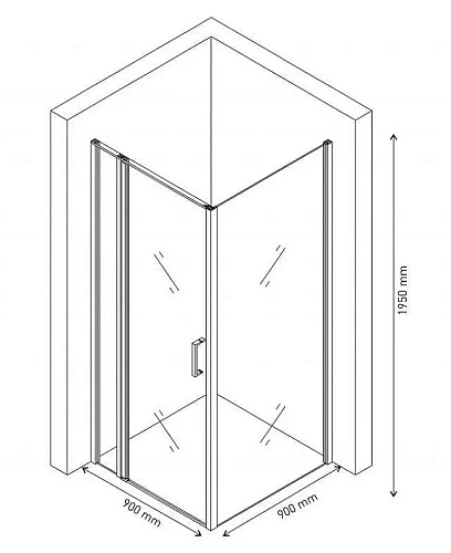 Душевой уголок URBAN 900x900 061011 Душевой уголок URBAN 900x900 061011