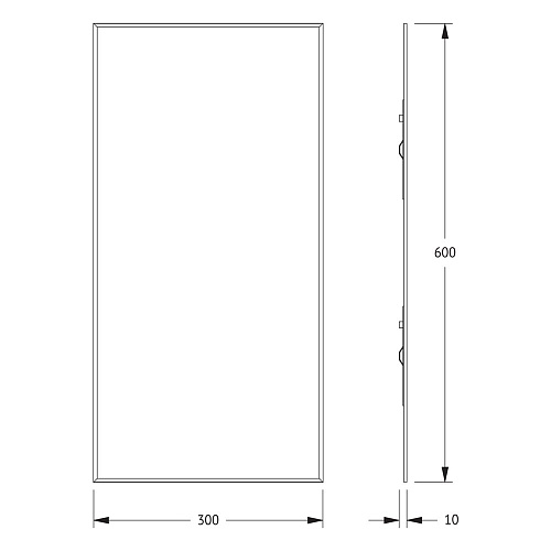 Зеркало Evoform Standard BY 0207 30х60 см с фацетом Зеркало Evoform Standard BY 0207 30х60 см с фацетом