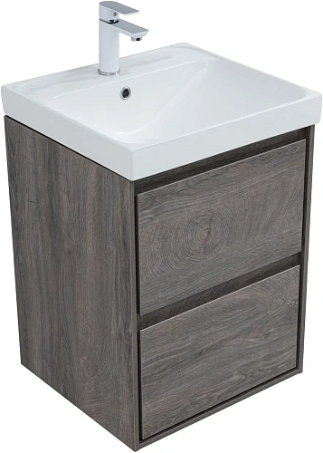 Тумба под раковину Aquanet Милан 50 дуб рошелье 00336371 подвесная Тумба под раковину Aquanet Милан 50 дуб рошелье 00336371 подвесная
