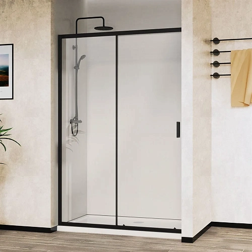 Душевая дверь Vincea City VDS-5CT110CLB, 1100, черный, стекло прозрачное Душевая дверь Vincea City VDS-5CT110CLB, 1100, черный, стекло прозрачное