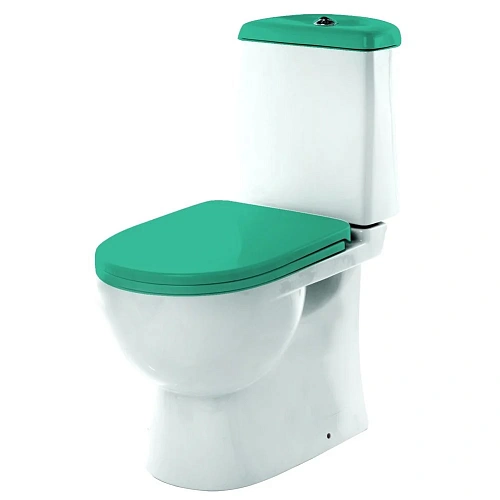 Унитаз напольный Sanita Luxe Best Color Sea BSTSLCC08120522 компакт с сиденьем Soft Close Унитаз напольный Sanita Luxe Best Color Sea BSTSLCC08120522 компакт с сиденьем Soft Close
