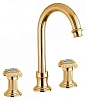 Смеситель для раковины Cezares Olimp (BLS2-A-03/24-Sw) золото 24 карат OLIMP-BLS2-A-03/24-Sw