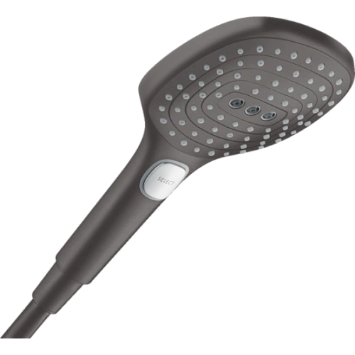 Душевая лейка Hansgrohe Raindance Select 120 Air 3jet 26520340, шлиф. черный хром Душевая лейка Hansgrohe Raindance Select 120 Air 3jet 26520340, шлиф. черный хром