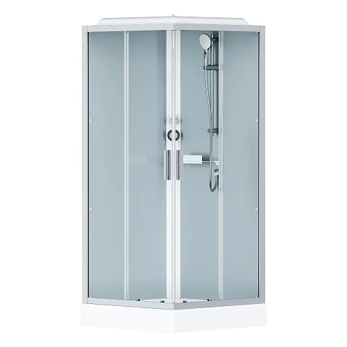 Душевая кабина AM.PM Gem W90C-403-090MT 90x90, профиль хром матовый, стекло прозрачное Душевая кабина AM.PM Gem W90C-403-090MT 90x90, профиль хром матовый, стекло прозрачное