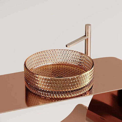 Раковина Ceramica Nova CRISTAL CN6058 бежевый накладная Раковина Ceramica Nova CRISTAL CN6058 бежевый накладная