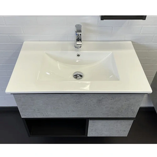 Тумба с раковиной Comforty Франкфурт-75 00-00011080 бетон светлый раковина Comforty 75E Тумба с раковиной Comforty Франкфурт-75 00-00011080 бетон светлый раковина Comforty 75E