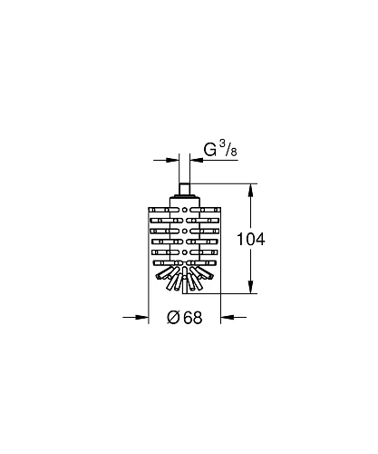 Запасная головка ершика GROHE (40870000) Запасная головка ершика GROHE (40870000)