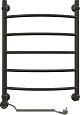 Полотенцесушитель электрический EWRIKA Сафо D 70х50 L, чёрный матовый 465636 Полотенцесушитель электрический EWRIKA Сафо D 70х50 L, чёрный матовый 465636