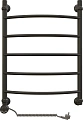 Полотенцесушитель электрический EWRIKA Сафо D 70х50 L, чёрный матовый 465636 Полотенцесушитель электрический EWRIKA Сафо D 70х50 L, чёрный матовый 465636