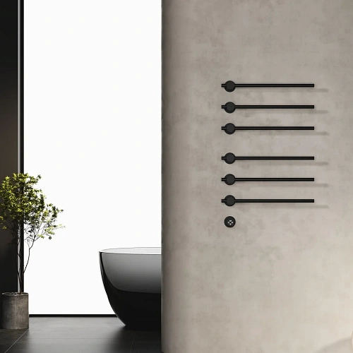 Полотенцесушитель электрический Wonzon & Woghand встраиваемый, черный матовый (WW-AL366-MB) Полотенцесушитель электрический Wonzon & Woghand встраиваемый, черный матовый (WW-AL366-MB)