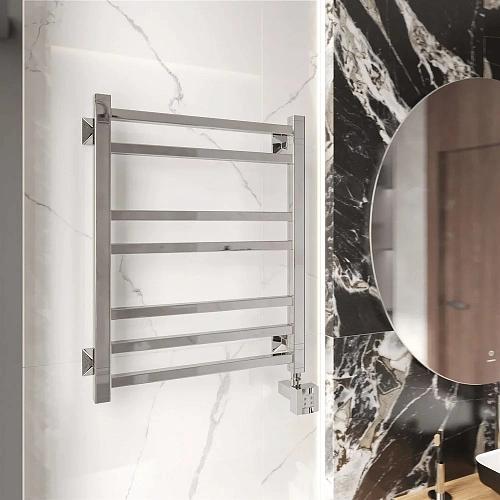 Полотенцесушитель электрический EWRIKA Кассандра Pg 60x50 R, хром 510536 Полотенцесушитель электрический EWRIKA Кассандра Pg 60x50 R, хром 510536