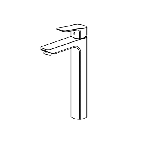 Смеситель для раковины Paini Viva Style P4YO205LL без донного клапана, высокий, черный Смеситель для раковины Paini Viva Style P4YO205LL без донного клапана, высокий, черный