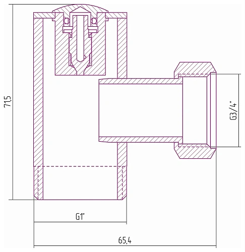 Уголок Сунержа 1 нар.р. - 3/4 н/г 022-1511-0134 Матовая шампань Уголок Сунержа 1 нар.р. - 3/4 н/г 022-1511-0134 Матовая шампань