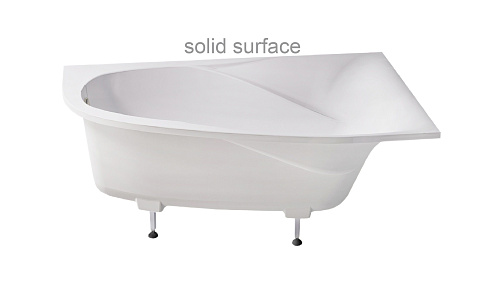 Ванна из искусственного камня Astra-Form Селена 01010081 правая, Solid Surface 1700х1000 Ванна из искусственного камня Astra-Form Селена 01010081 правая, Solid Surface 1700х1000