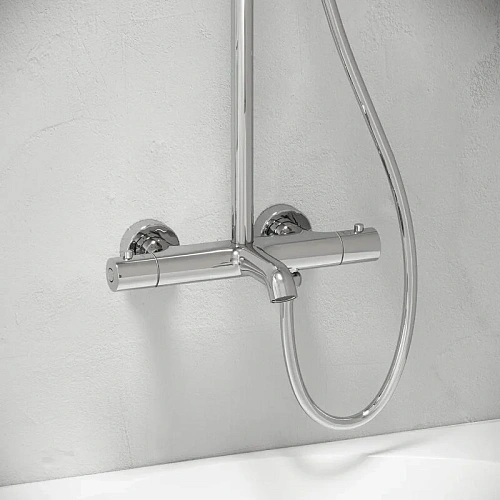 Душевая система Sancos Game SC3001LCH с изливом и термостатом с регулировкой по высоте хром Душевая система Sancos Game SC3001LCH с изливом и термостатом с регулировкой по высоте хром