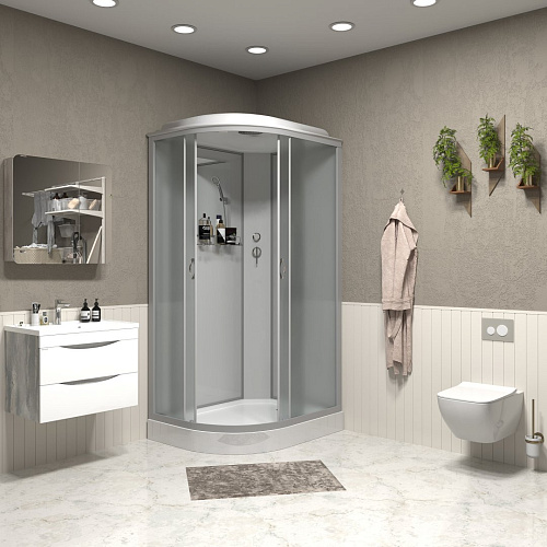 Душевая кабина Niagara Classic NG-3312-14R (1200х800х2150) низкий поддон (13см) стекло матовое тонированное 33121423R Душевая кабина Niagara Classic NG-3312-14R (1200х800х2150) низкий поддон (13см) стекло матовое тонированное 33121423R