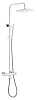 Душевая система Boheme UNO 468-T-WCR с термостатом белый хром