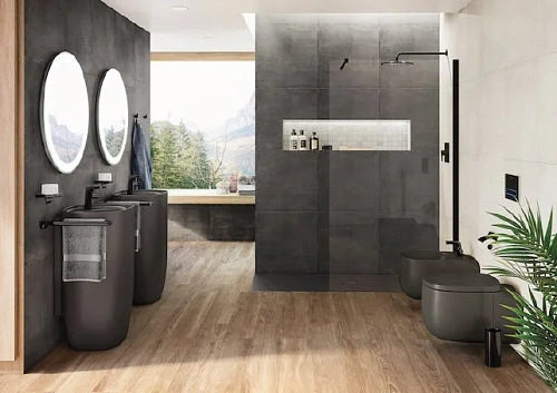 Раковина Roca Beyond 50х42х88 оникс матовый 3270B0640 Раковина Roca Beyond 50х42х88 оникс матовый 3270B0640