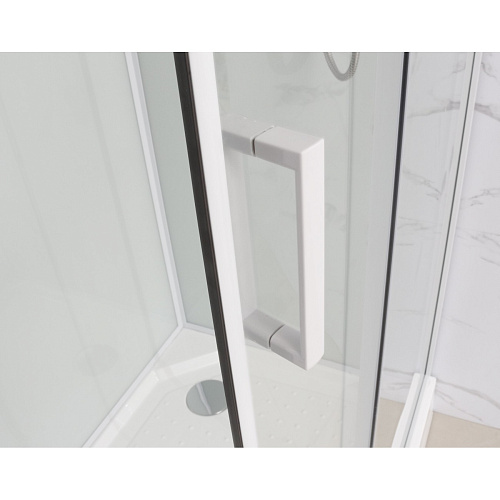 Душевая кабина Frank F409/2 М White белый профиль матовое стекло 90x90 20032 Душевая кабина Frank F409/2 М White белый профиль матовое стекло 90x90 20032