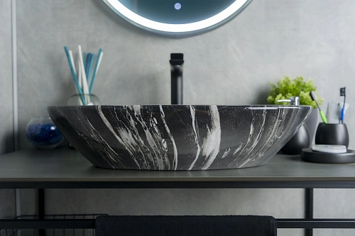 Раковина Gid Mnc206 54427 накладная под камень глянцевая 59x39x13 Раковина Gid Mnc206 54427 накладная под камень глянцевая 59x39x13