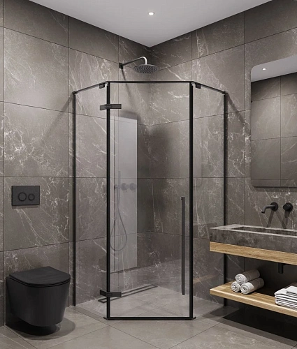 Душевой уголок Timo (T71) TTSSP-100/03C-8 1000x1000x2000, профиль черный, стекло прозрачное 8 мм Душевой уголок Timo (T71) TTSSP-100/03C-8 1000x1000x2000, профиль черный, стекло прозрачное 8 мм