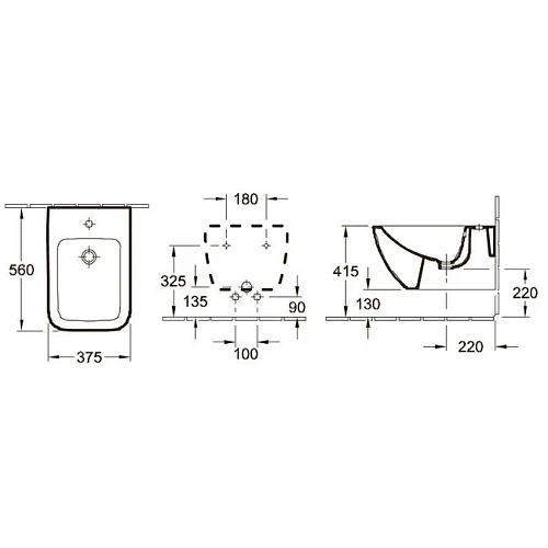 Биде подвесное Villeroy & Boch Venticello 44110001 (4411 00 01) Биде подвесное Villeroy & Boch Venticello 44110001 (4411 00 01)