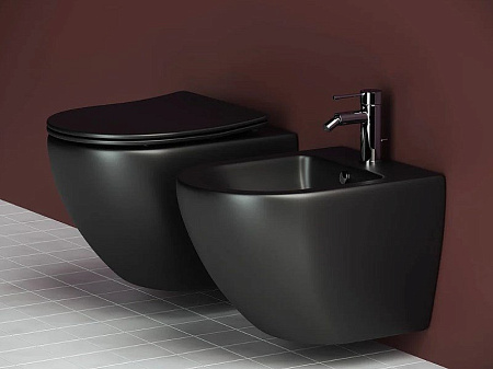 Комплект унитаза Ceramica Nova Сет 4 в 1 инсталляция с кнопкой и шумоизоляцией CN4002MB_1001B_1000