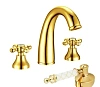 Смеситель для раковины Boheme TRADIZIONALE ORO 297-MR-W на 3 отверстия Смеситель для раковины Boheme TRADIZIONALE ORO 297-MR-W на 3 отверстия